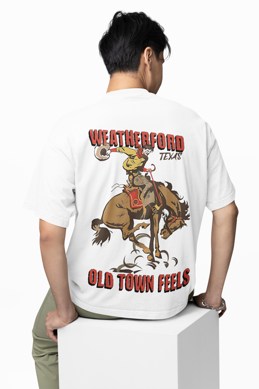 Old Town Feels Oversized T-Shirt Retro Style with Cozy Comfort