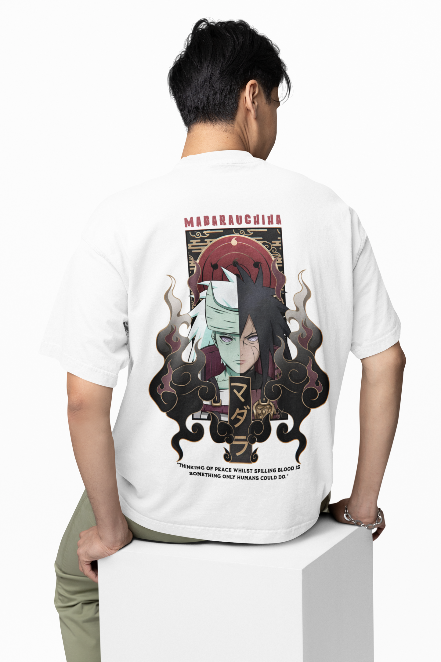 Madara Yin & Yang Oversized T-Shirt – Anime Graphic Tee