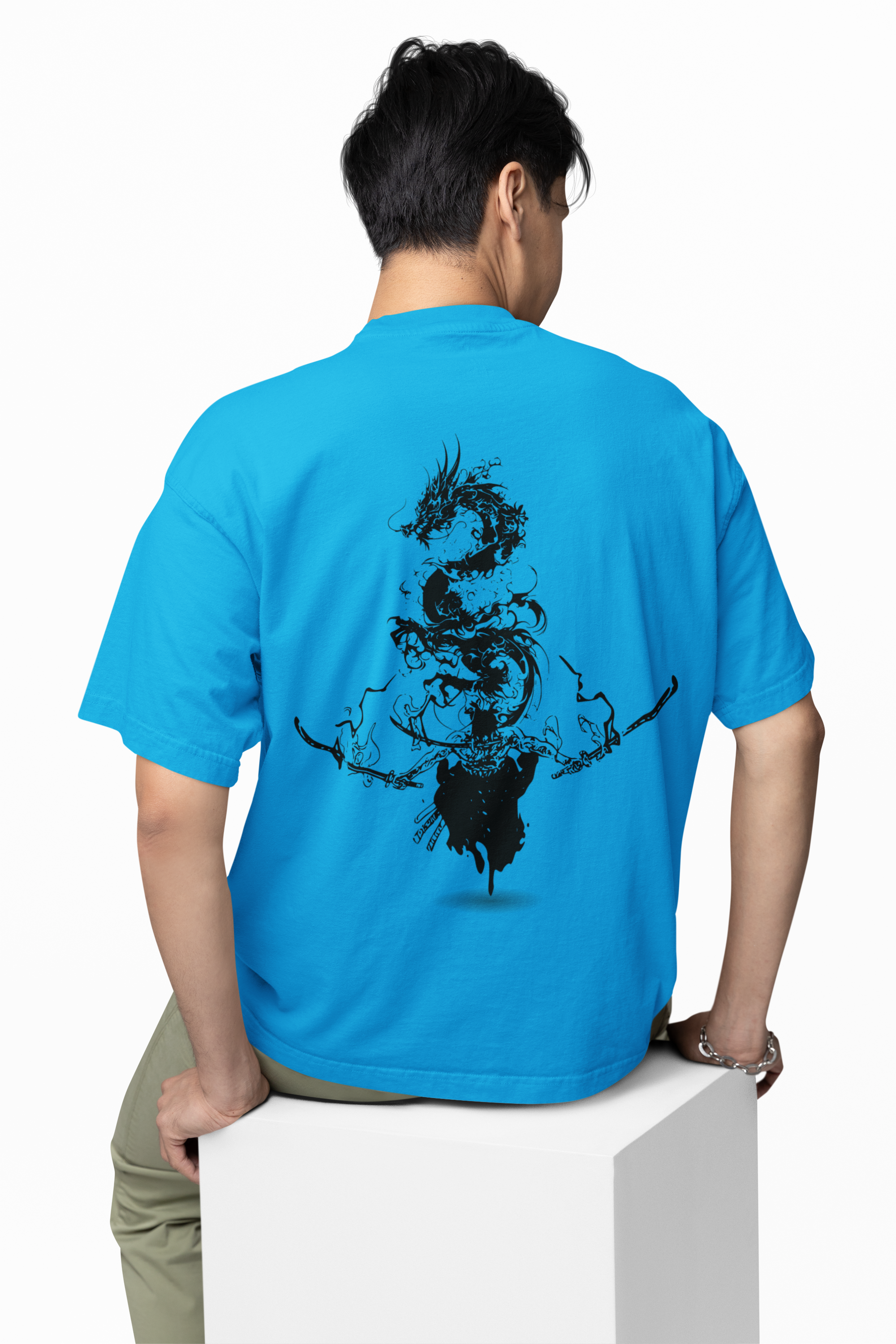Samurai Dragon Spirit Oversized T-Shirt