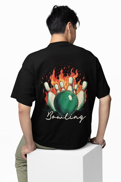 Bowling Game Oversized T-Shirt Strike Style Alley Kings