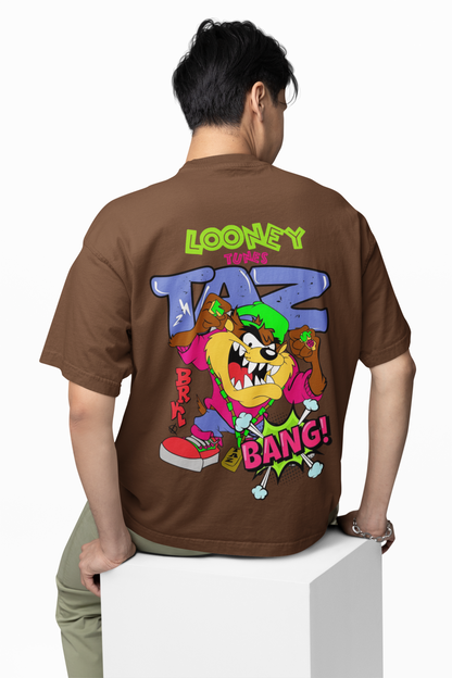Taz Bang Oversized T-Shirt Fun Cartoon Streetwear Style Tee