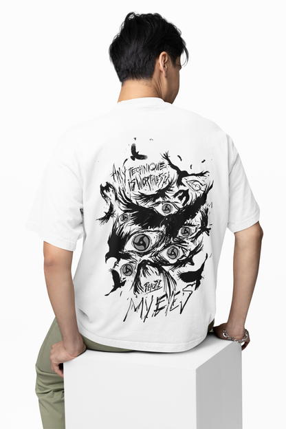 Sharingan Eyes Oversized T-Shirt Uchiha Power Anime Tee