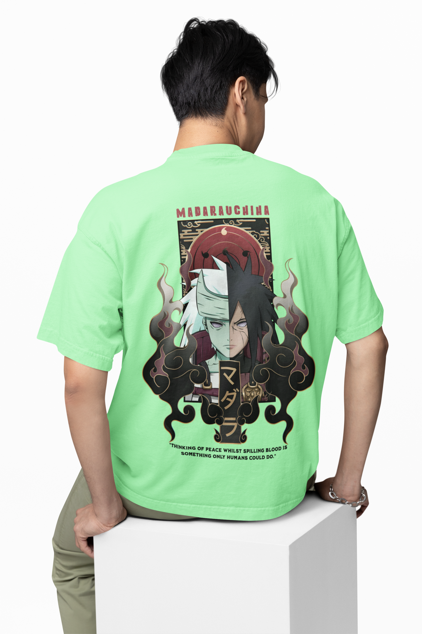 Madara Yin & Yang Oversized T-Shirt – Anime Graphic Tee