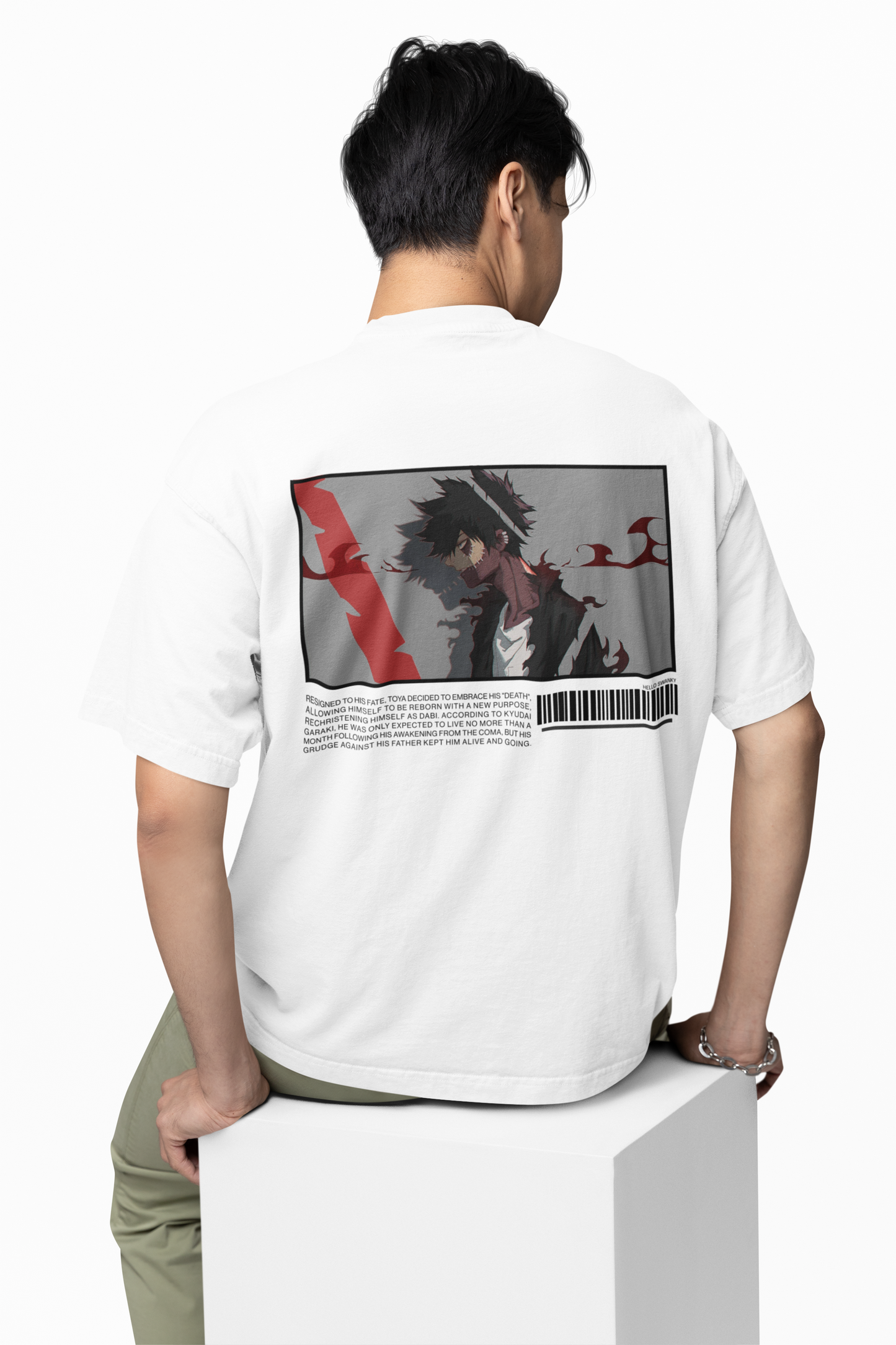 My Hero Academia Dabi Oversized T-Shirt Bold Anime Fashion