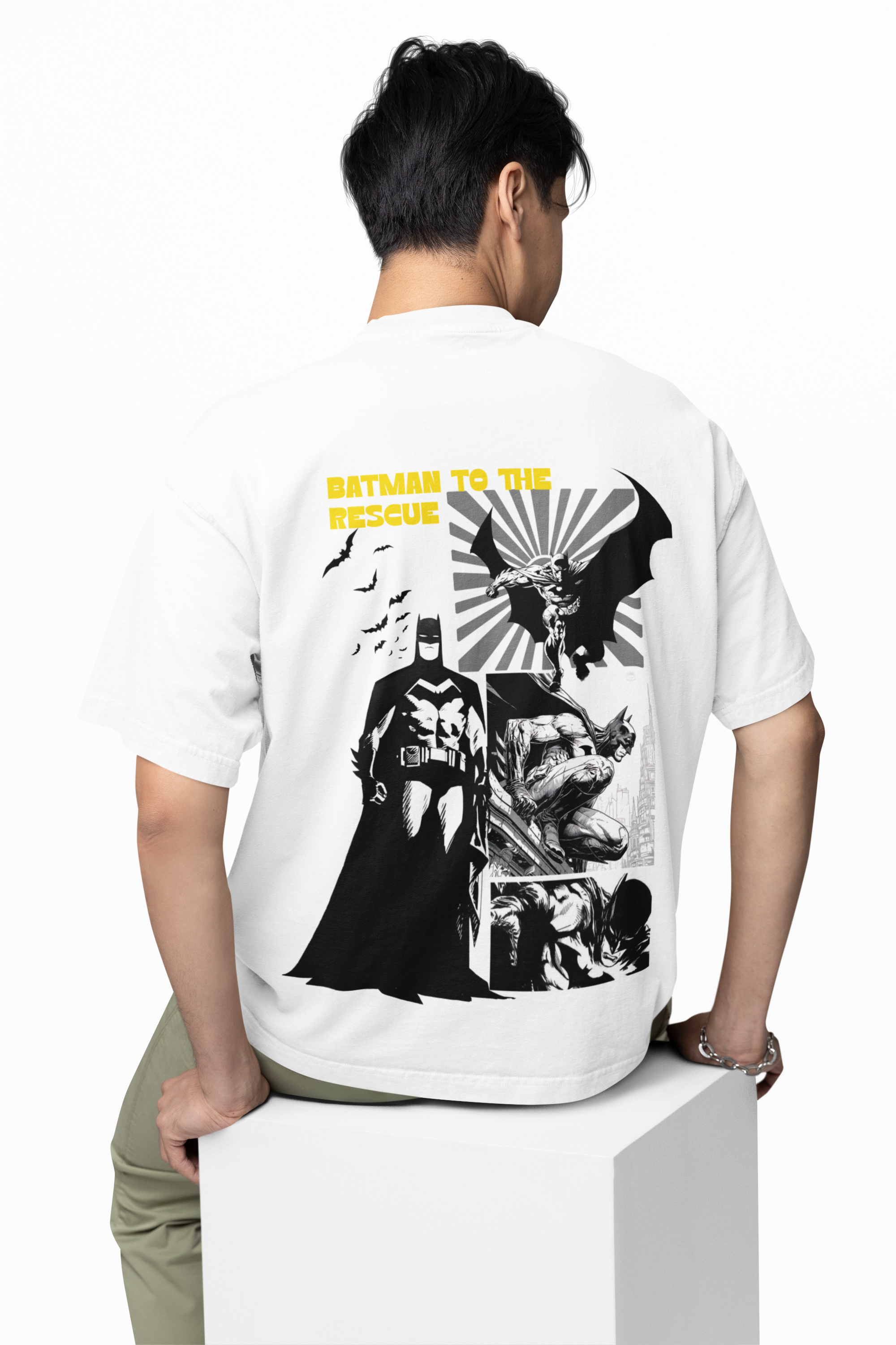 Rescue Batman Oversized T-shirt