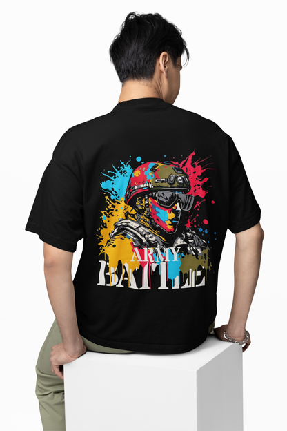 Army Battle Oversized T-Shirt