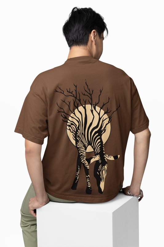 Zebra Tree Oversized T-Shirt