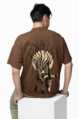 Zebra Tree Oversized T-Shirt