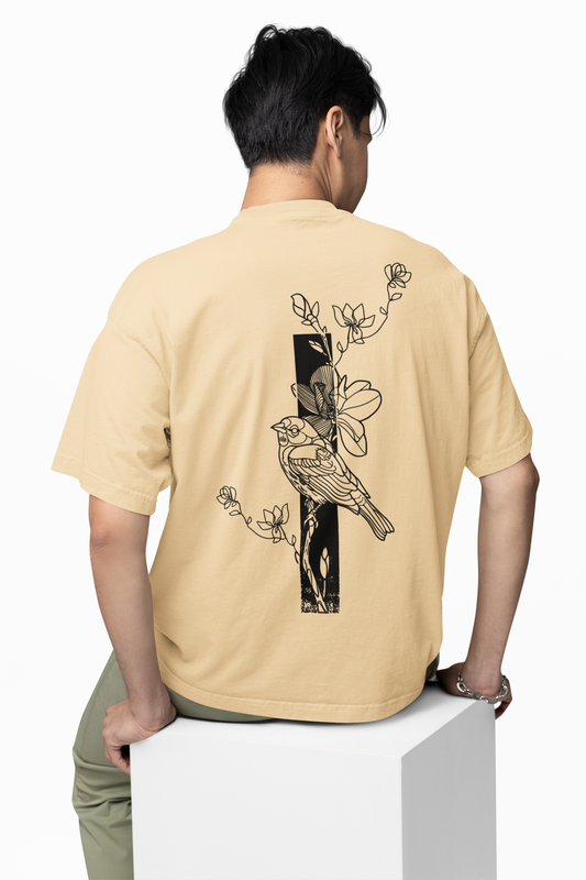 Harmony Of Bird Oversized T-Shirt