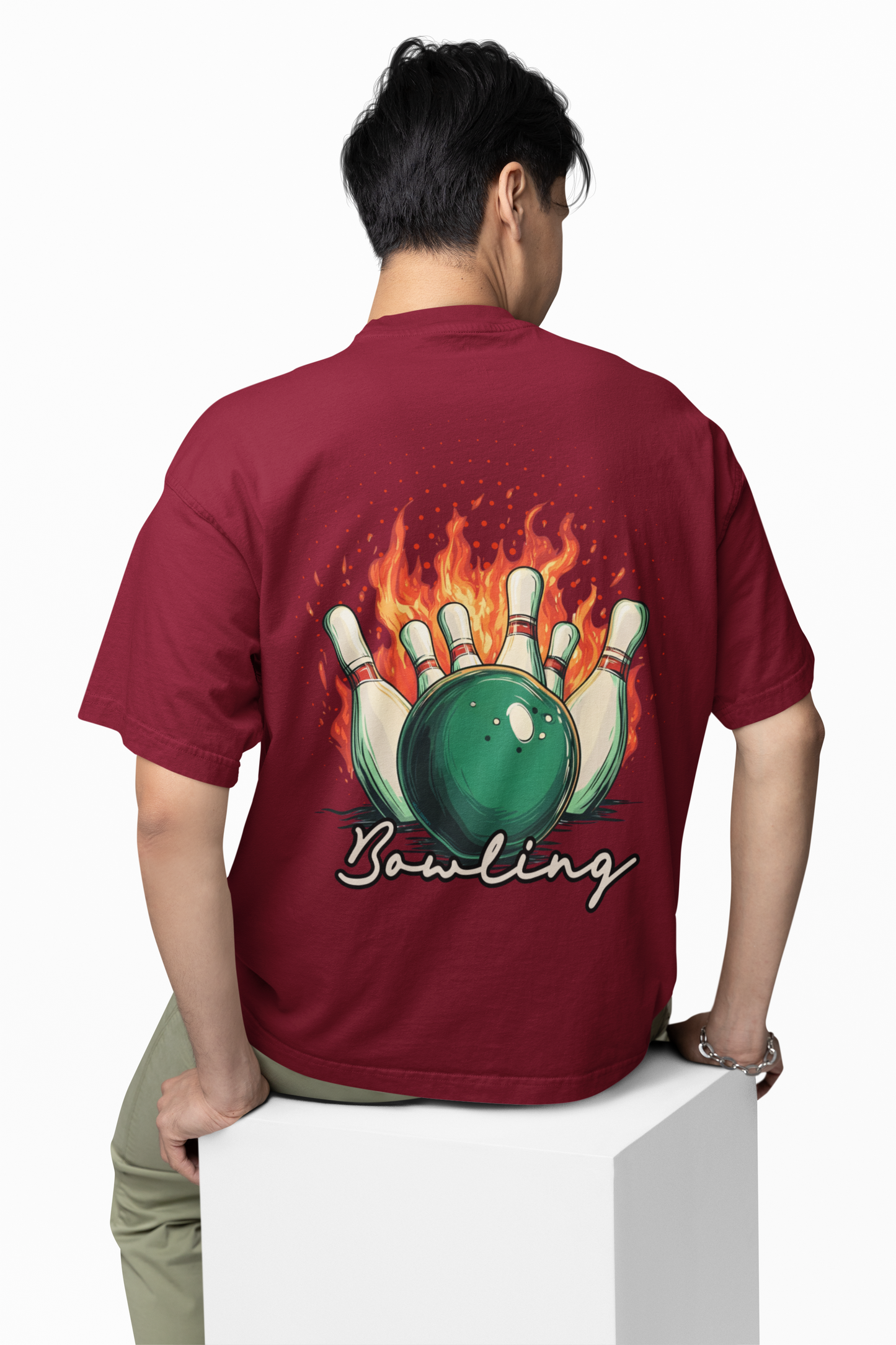 Bowling Game Oversized T-Shirt Strike Style Alley Kings