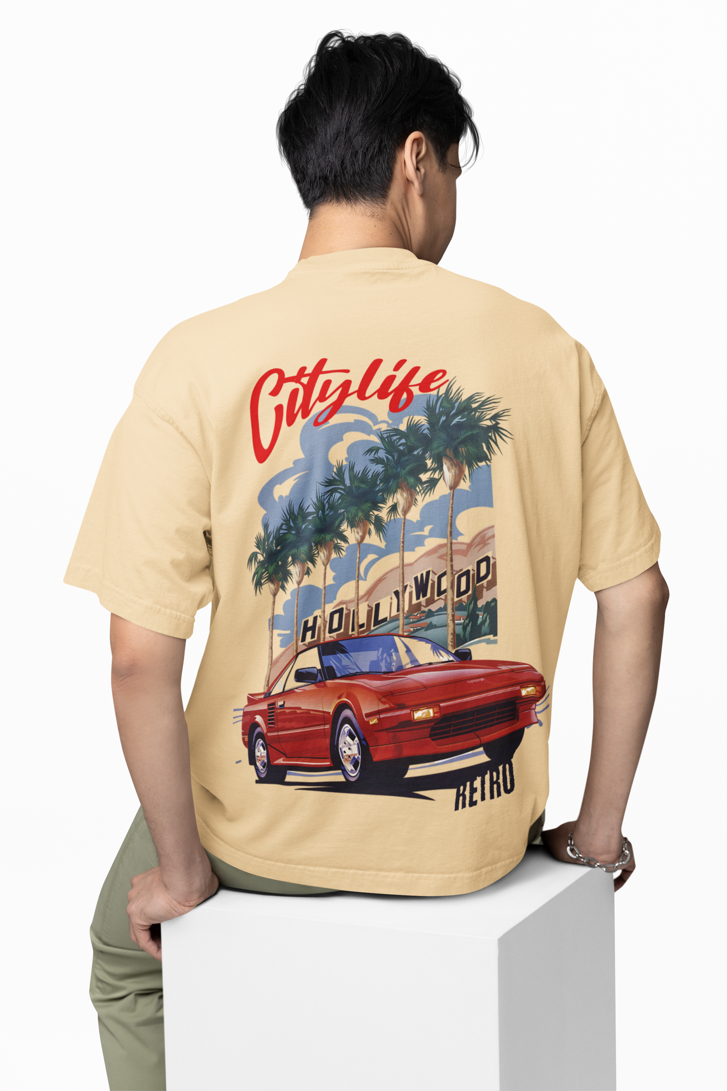 City Of Retro Oversized T-Shirt Stylish Casual Wear