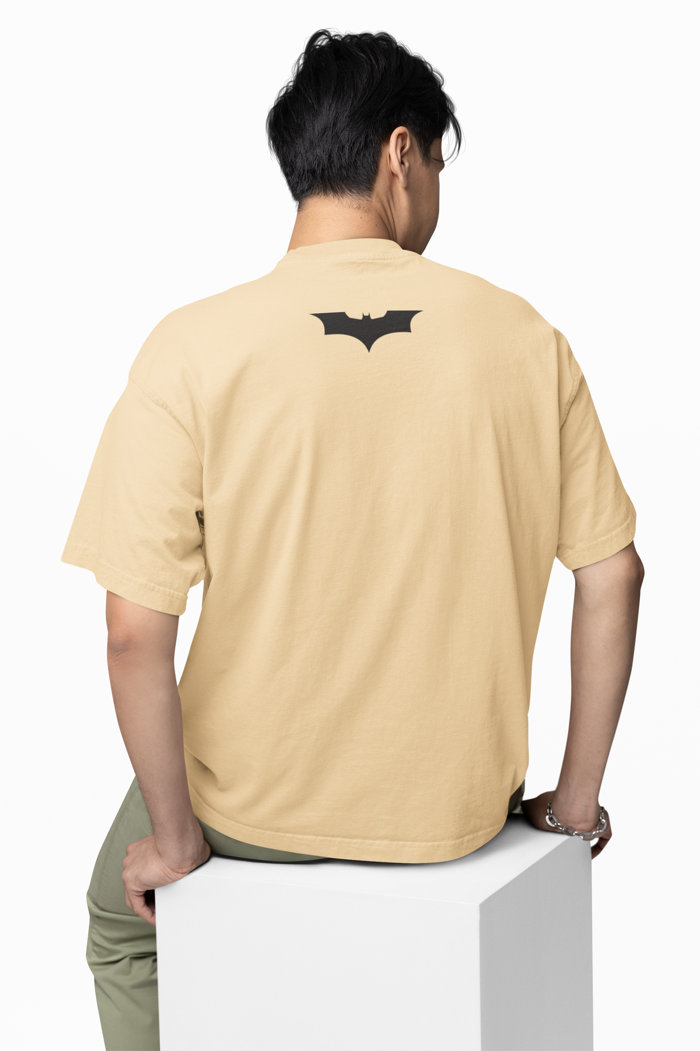I'M Batcycle T-Shirt Oversized Fit with Bold Batcycle Design