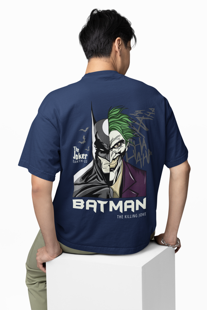 Dark Knight vs Joker Face Oversized T-shirt Comfortable Wear