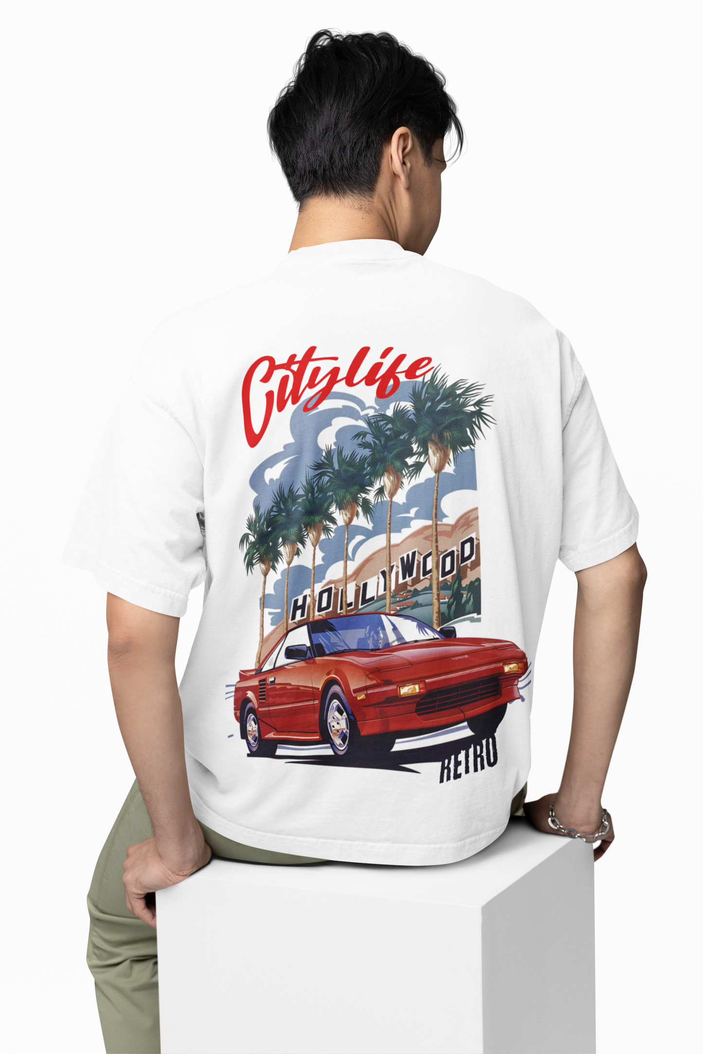 City Of Retro Oversized T-Shirt Stylish Casual Wear
