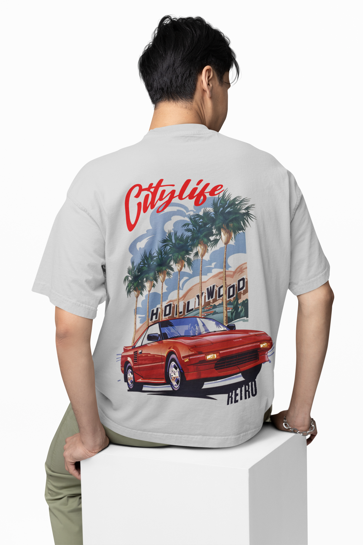 City Of Retro Oversized T-Shirt Stylish Casual Wear