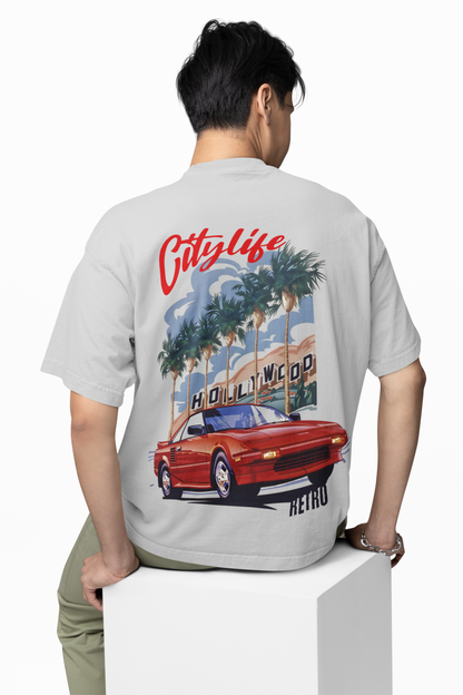 City Of Retro Oversized T-Shirt Stylish Casual Wear