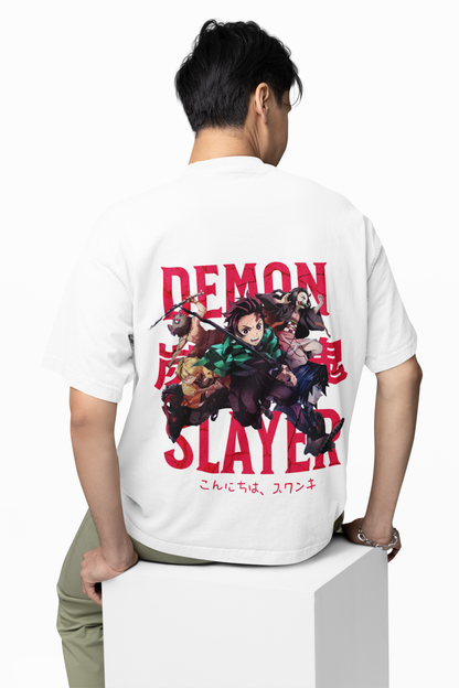 Hashira’s Wrath Oversized T-Shirt Unleash Demon Slayer Power