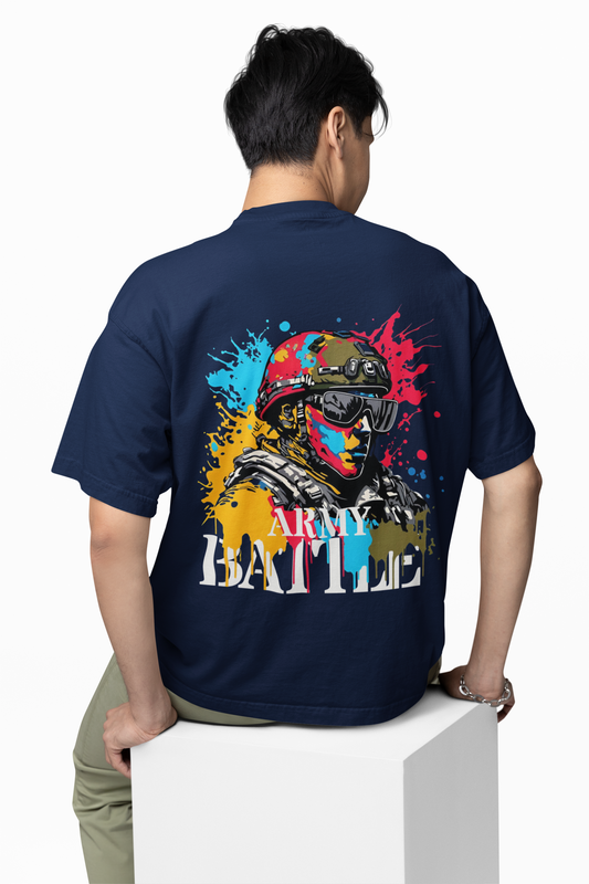 Army Battle Oversized T-Shirt