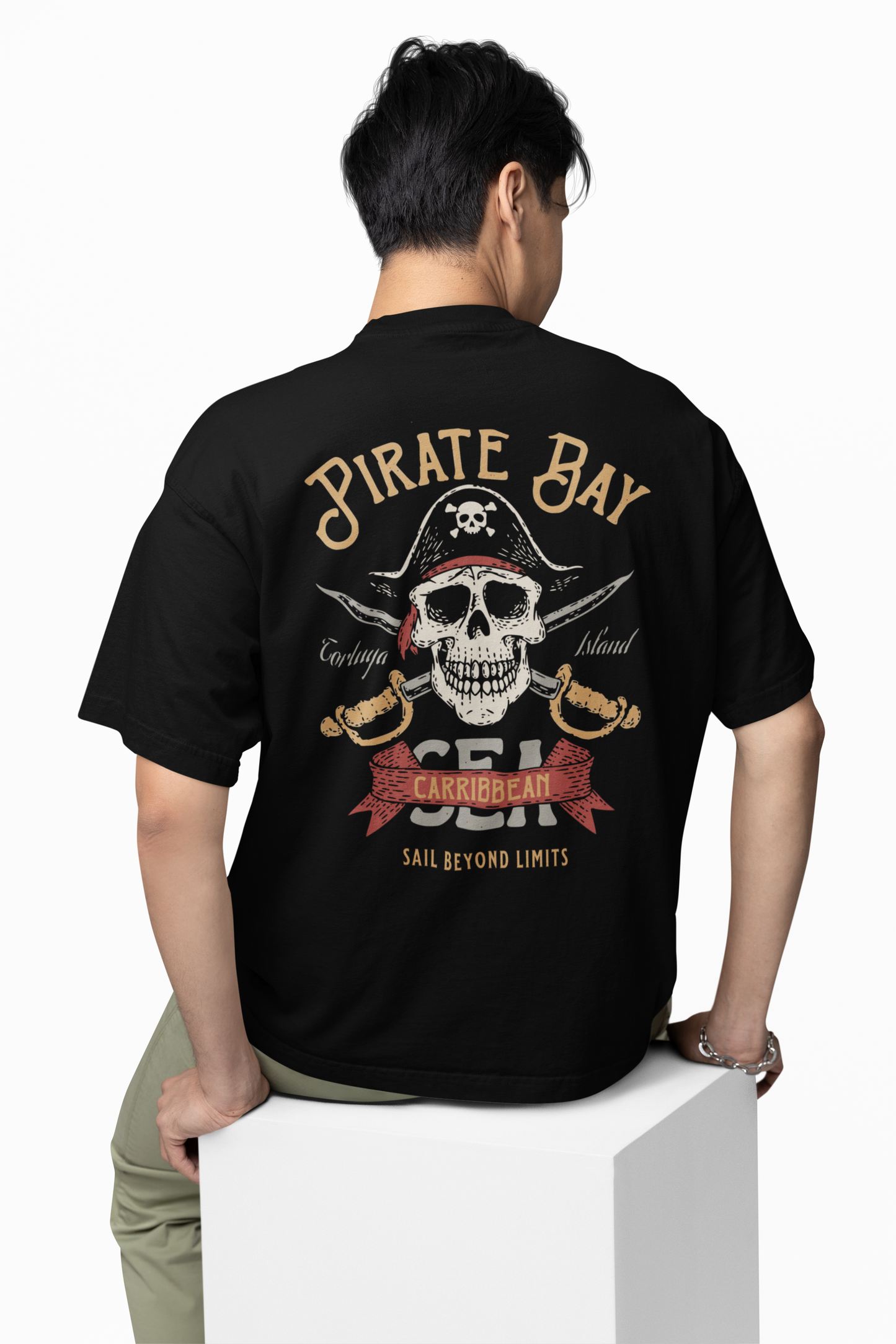 Pirate Bey Oversized T-Shirt Black – Bold Unisex Streetwear