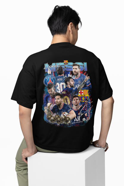Messi Lionel Oversized T-Shirt for Football Fan Style