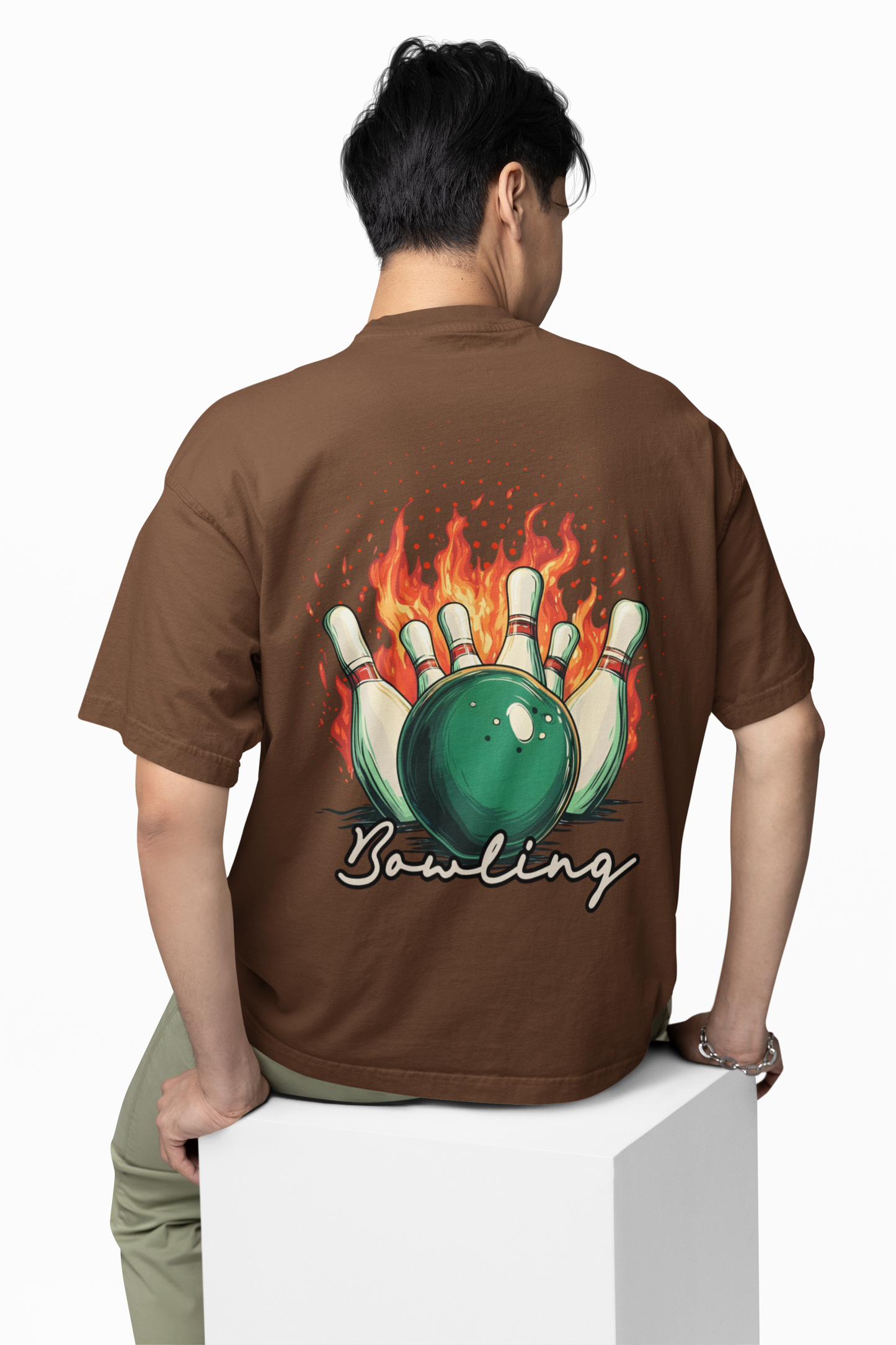 Bowling Game Oversized T-Shirt Strike Style Alley Kings