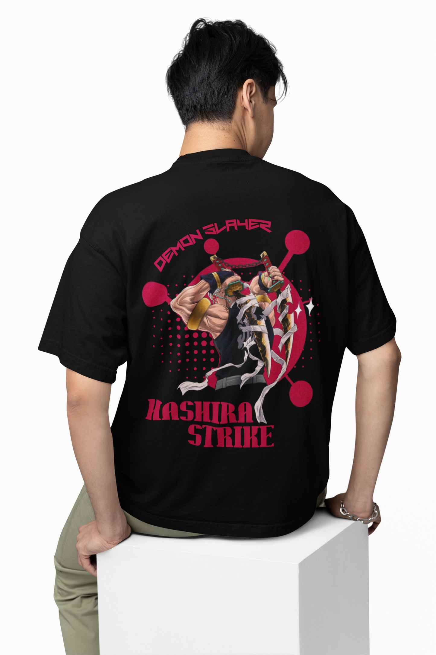 Hashira Strike Oversized T-Shirt Demon Slayer-Inspired Power Look
