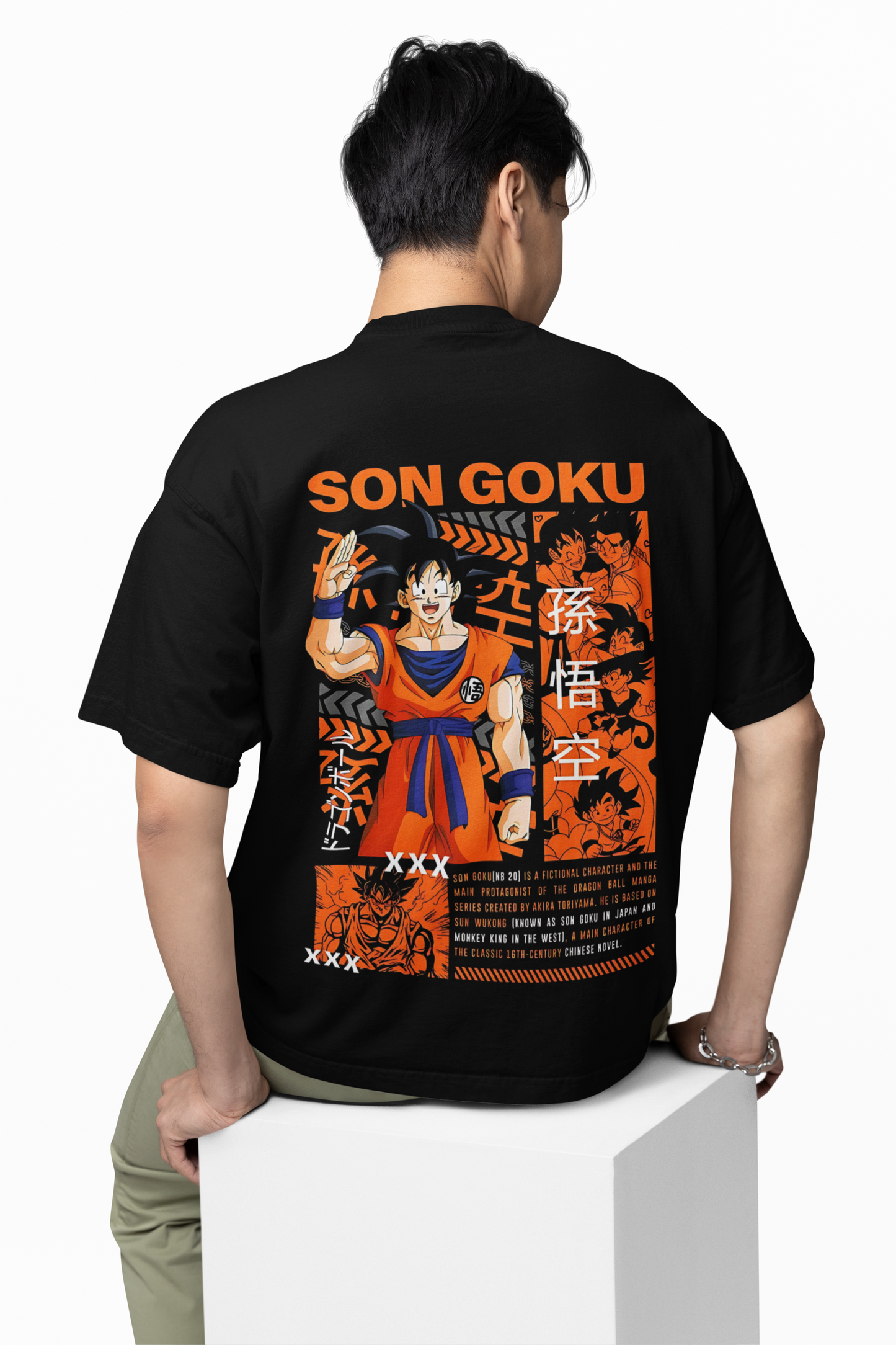 Awakened Goku Oversized T-Shirt Powerful Saiyan Tee