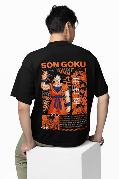 Awakened Goku Oversized T-Shirt Powerful Saiyan Tee