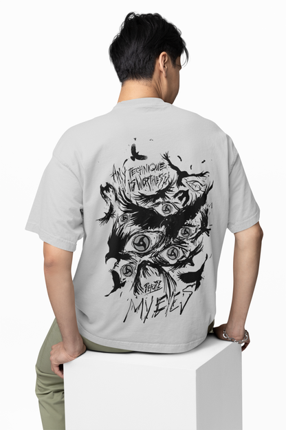 Sharingan Eyes Oversized T-Shirt Uchiha Power Anime Tee