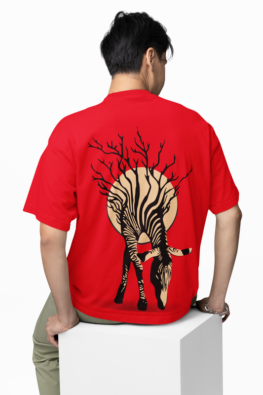 Zebra Tree Oversized T-Shirt