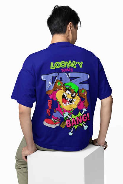 Taz Bang Oversized T-Shirt Fun Cartoon Streetwear Style Tee