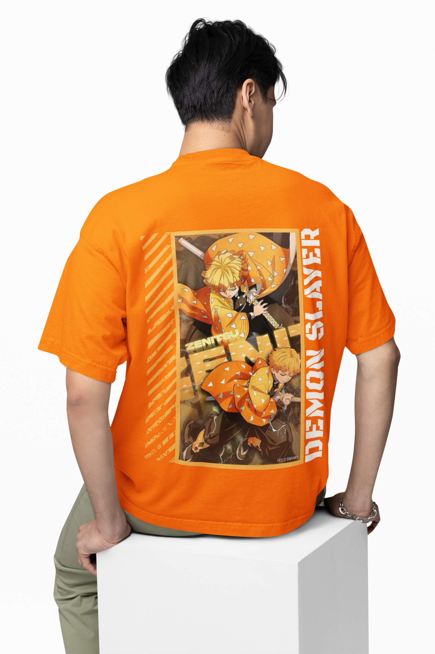 Zenitsu Oversized T-Shirt Anime Graphic Streetwear Style