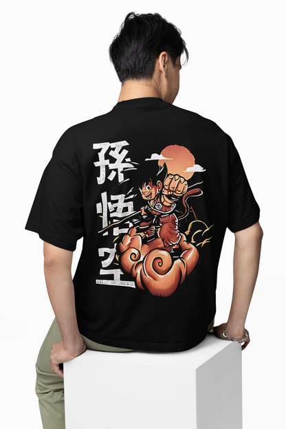 Son Goku Oversized T-Shirt Anime Streetwear Casual Tee Fits