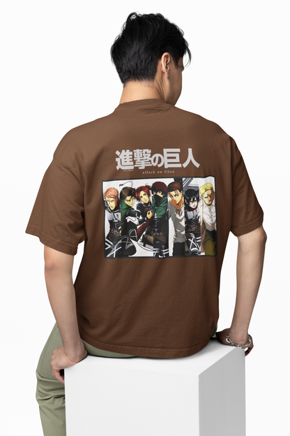 Manga Series Characters Oversized T-Shirt