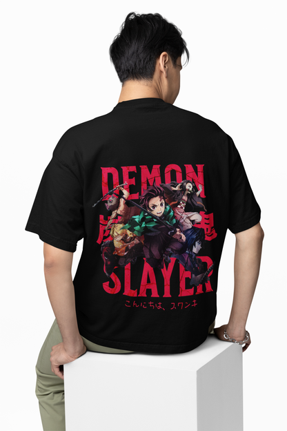 Hashira’s Wrath Oversized T-Shirt Unleash Demon Slayer Power