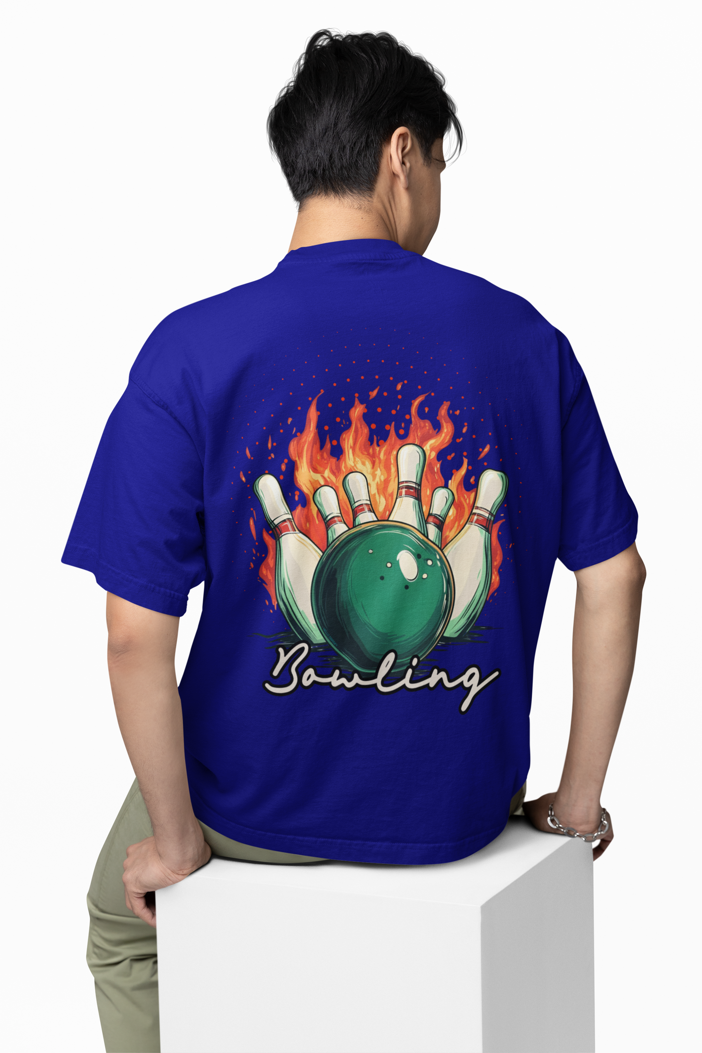 Bowling Game Oversized T-Shirt Strike Style Alley Kings