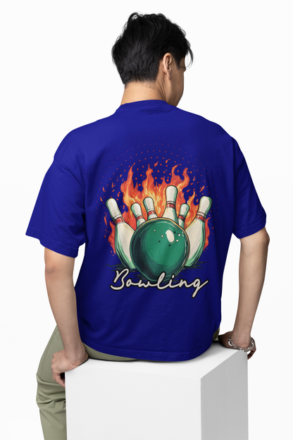 Bowling Game Oversized T-Shirt Strike Style Alley Kings