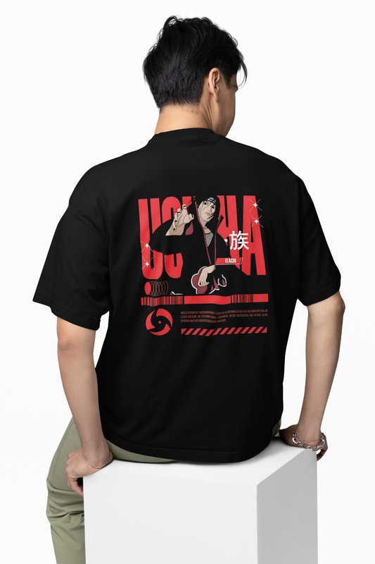 Uchiha Clan Oversized T-Shirt for Bold Anime Streetwear Style