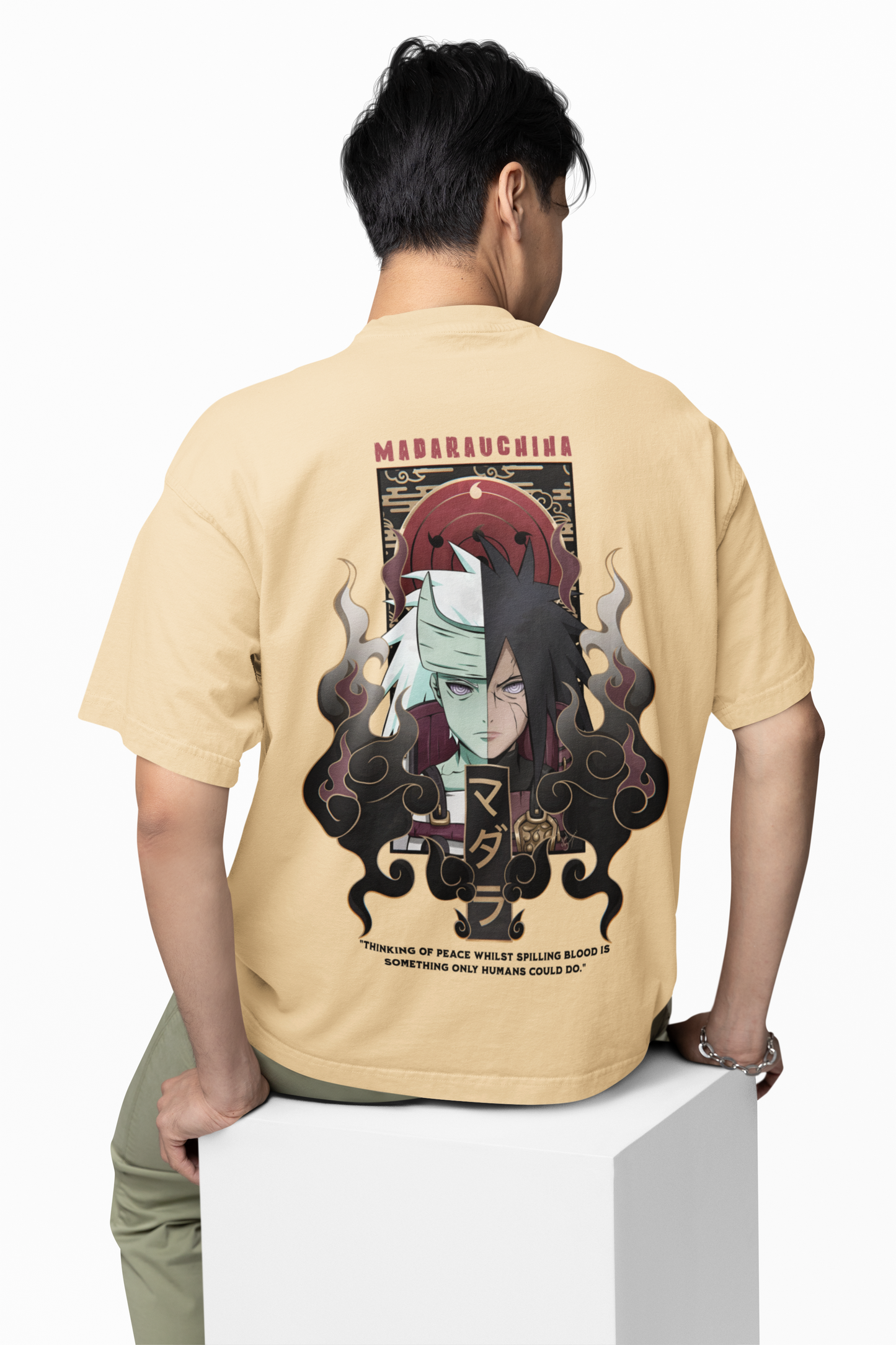 Madara Yin & Yang Oversized T-Shirt – Anime Graphic Tee