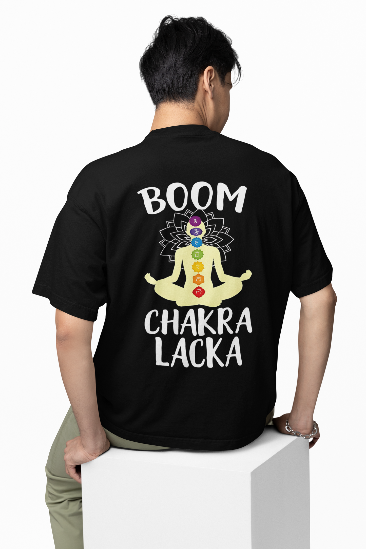 Chakra Lacka Oversized T-Shirt Spiritual Streetwear Tee