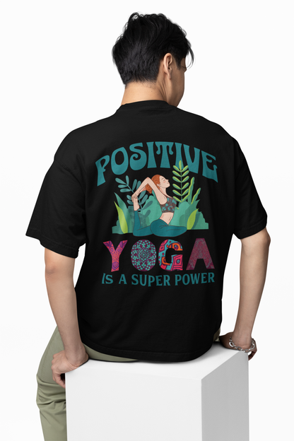 Positive Yoga Oversized T-Shirt for Relaxed Casual Style
