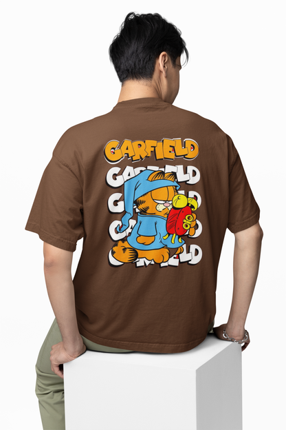 Sleepy Garfield Oversized T-Shirts