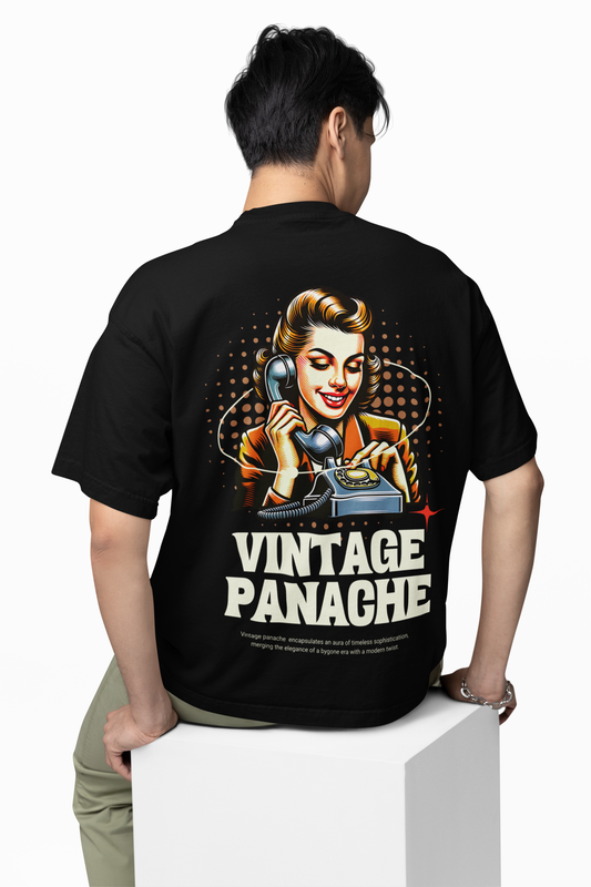 Vintage Panache Oversized T-Shirt for Trendy Streetwear Style
