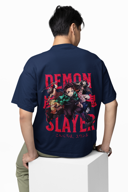 Hashira’s Wrath Oversized T-Shirt Unleash Demon Slayer Power