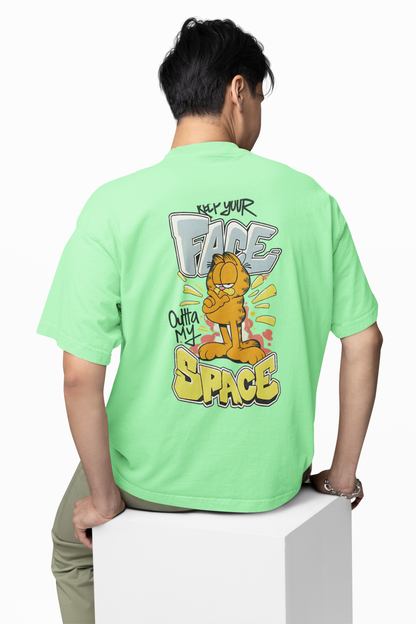 Space Garfield Oversized T-Shirts
