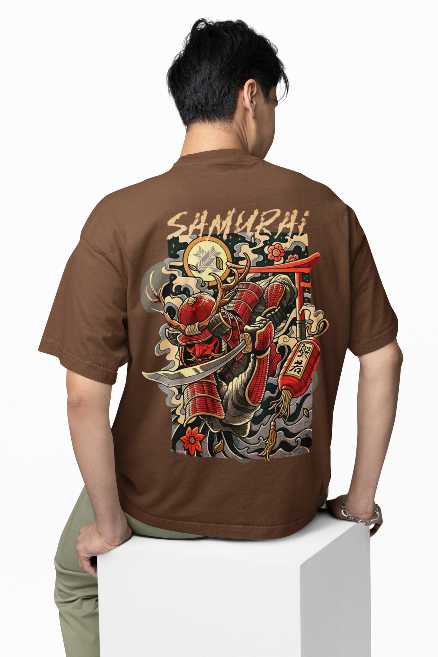 Samurai Oversized T-Shirt for Bold Warrior Streetwear Style