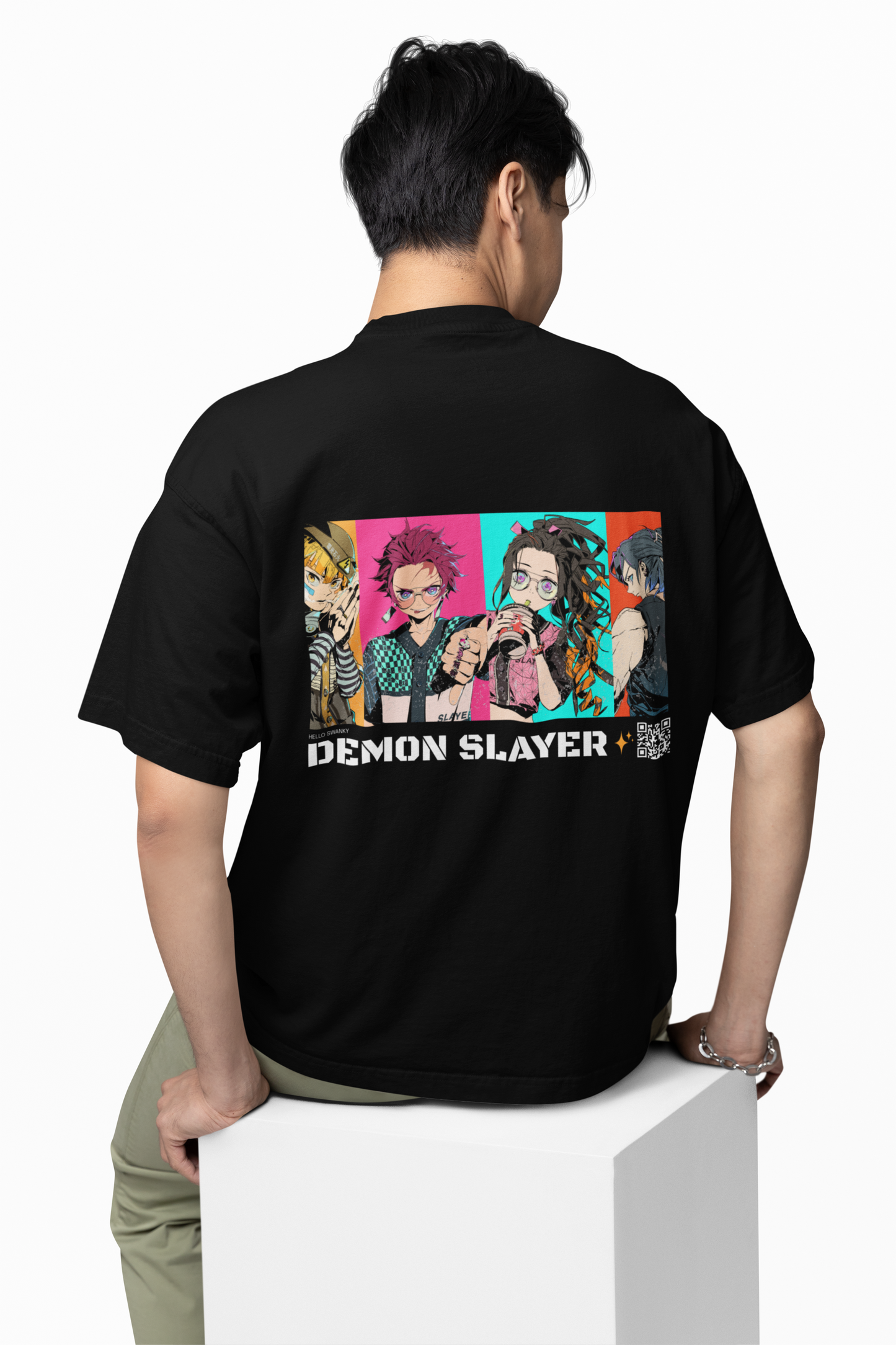 Demon Slayer Street Oversized T-Shirt Anime Meets Urban Drip
