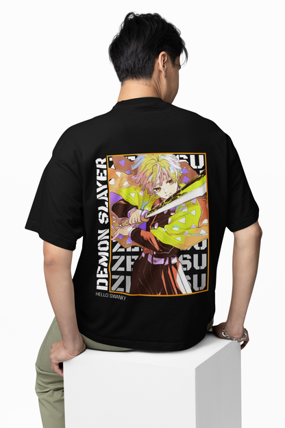 Demon Slayer Oversized T-Shirt Embrace Breath of the Sun Style.