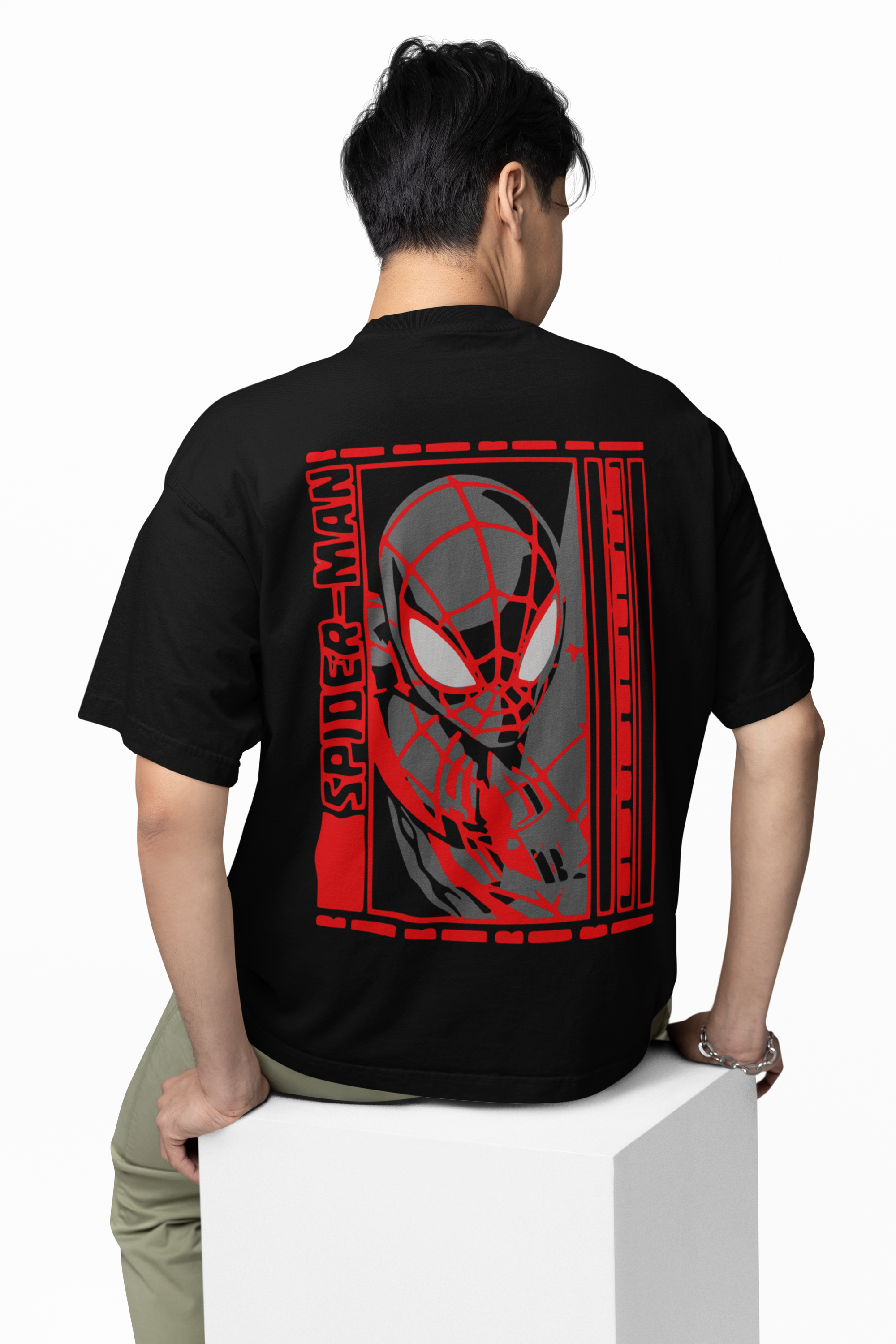 Red Web Reloaded Oversized T-Shirt