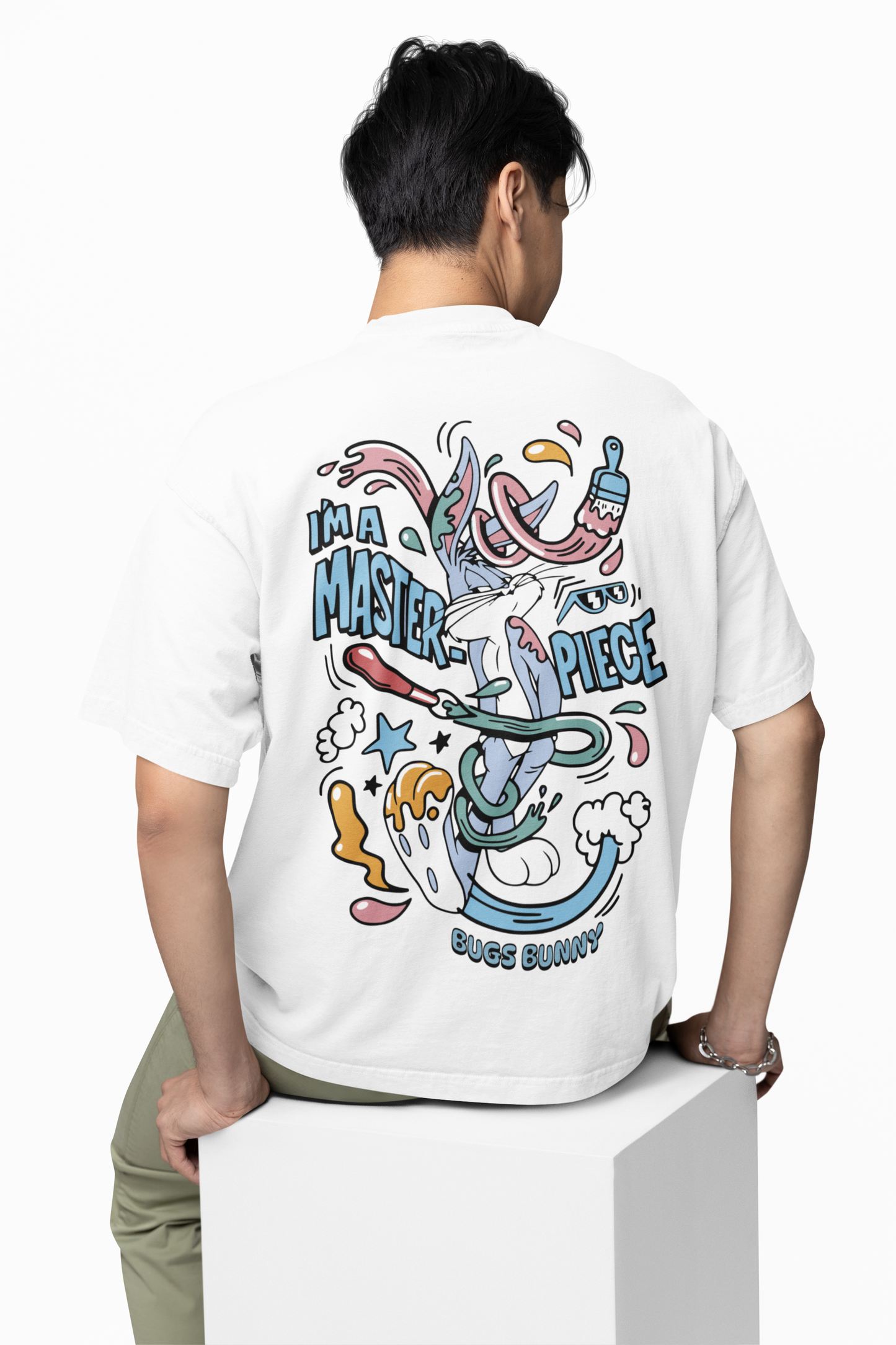 Bunny Cartoon T-Shirt Playful Graphic Tee for Toon Fans